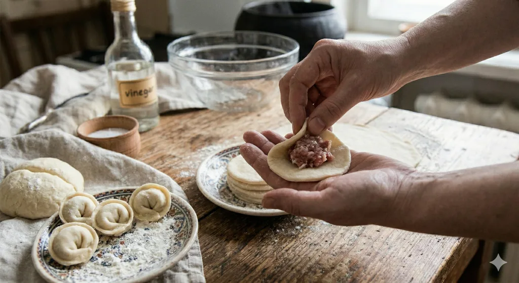 Making Pelmeni